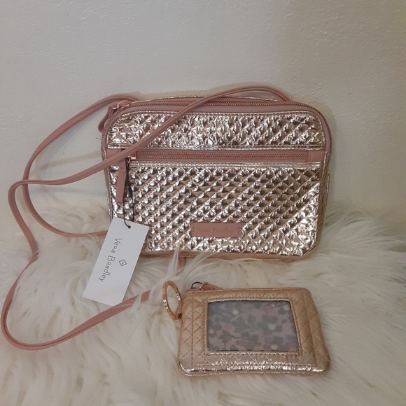 vera bradley rose gold tote